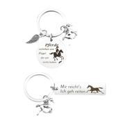 porte-clés cheval 2 pièces pour fille, cadeau cheval adulte, accessoires équestres inspirants, argenté, idée cadeau équestre