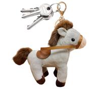 Porte-Clés Cheval, Charme De Sac Cheval Réaliste, Animal en Forme de Sac à Dos avec Rênes pour Clés, pour Adultes Garçons Filles Voyage École Vacances Anniversaire à Dos Téléphone Bagages à Ma