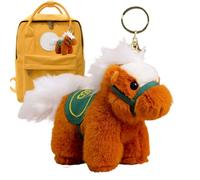 Porte-Clés Cheval Décoratif - Fournitures Broderie Doux Peluche,Porte-Clés Année du Cheval 2026 | Idée Cadeau Famille Collègues Étudiants Anniversaire Fêtes Maison Voyage Nouvel An Vacances