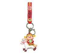 Porte-clés cheval | Décoration du Nouvel An chinois 2026 - Porte-clés de voiture de dessin animé Tascharms | pour sac à dos voiture maison bureau école fête santé succès bonheur, B, verwijzen naar de