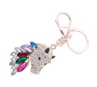 Porte-clés cheval décoré avec des matériaux métalliques | Base en métal, fixation sécurisée, stockage sûr, conceptions portables, accessoire de mode, à des fins décoratives,