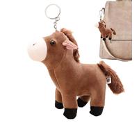 Porte-Clés Cheval Doux - Compagnon Adorabl Porte-Clés Cheval Peluche | Texture Peluche Porte-Clés De Poupée De Cheval | Chaîne De Clés De Poupée à Cheva Pour Amoureux Des Animaux, Fourre-Tout