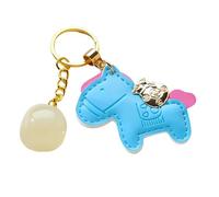Porte-clés cheval en cristaux robustes symbolisant la prospérité et l ' attrait à la mode, accessoire de porte-clés de voyage