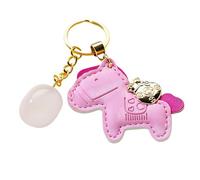 Porte-clés cheval en cristaux robustes symbolisant la prospérité et l ' attrait à la mode, accessoire de porte-clés de voyage