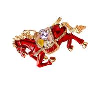 Porte-clés cheval en métal, breloque créative du nouvel an, pendentif de décoration pour clés de voiture, de téléphone, conception sécurisée, breloque de de téléphone en métal