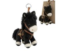 Porte-clés cheval en peluche | Charme de de poney en peluche et porte-clés | Charmes sa cheval doux mignons et port e-clé s | Charme sac à main po rte-cl és Horse Plash, pour la décora