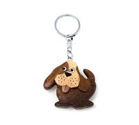 Porte-clés chien en bois Cornelißen - Pendentif animal en bois fait main