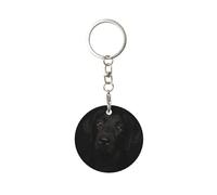 Porte-Clés Chien Labrador Retrievers Noir, Chaîne De Clés Métal Porte Clef Keychain pour Femme Hommes