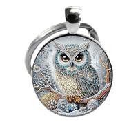 Porte-clés chouette adorable pour femme - Pendentif avec pendentif pour sac en alliage de zinc, porte-clés hibou animal, chaîne de voiture, porte-clés style bijou 'amiciz