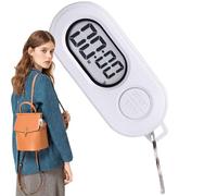Porte-clés Chronomètre - Compte À Rebours, Mini Horloge Numérique LCD | Traqueur Électronique D'entraînement ABS De Poche, Alarme Portable De Soixante-Cinq À Soixante-Quinze Décibels pour L'étude des