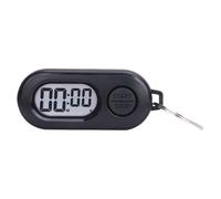 Porte-clés Chronomètre - Horloge Compte À Rebours De Taille Poche - Horloge Numérique Portable À Écran LCD,Se Fixe Facilement Un Sac À Dos,Une Ceinture Ou des Clés,pour Études,Cuisine,Entraînement