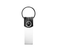 Porte-clés Citroën Blanc Officiel, Logo Noir