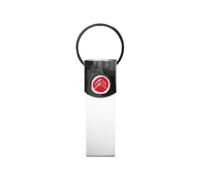 Porte-clés Citroën Blanc Officiel, Logo Rouge