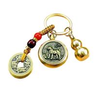 Porte-clés citrouille, porte-clés du zodiaque chinois - Porte-clés citrouille Feng Shui du zodiaque, porte-clés citrouille, beau porte-clés en forme de citrouille, ensemble de porte-clés porte-bonheur