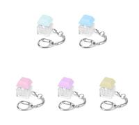 Porte-clés Clavier Touche de Clavier Mécanique Unique Jouet de Décompression DIY Bouton de Soulagement du Stress Jouet Fidget pour Adultes Détente Tue-Temps Cadeau (5 Couleurs)