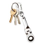 Porte-clés liquet - Outil de poche en acier de 12,5 cm, porte-clés à douille de 10 mm ompacte haute dureté, design flexible gravé | Accessoire portable pour atelier de réparation auto