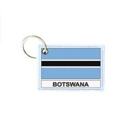 Porte Cles Cle Clefs Imprime Double Face Drapeau Bw Botswana