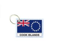 Porte Cles Cle Clefs Imprime Double Face Drapeau Ck Cook Islands Ile