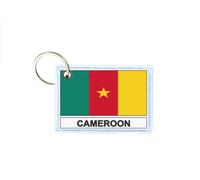 Porte Cles Cle Clefs Imprime Double Face Drapeau Cmr Cameroun Cameroune