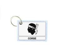 Porte Cles Cle Clefs Imprime Double Face Drapeau Corse Corsica