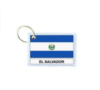Porte Cles Cle Clefs Imprime Double Face Drapeau Es El Salvador