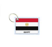Porte Cles Cle Clefs Imprime Double Face Drapeau Et Egypte