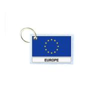 Porte Cles Cle Clefs Imprime Double Face Drapeau Europe Cee Union Europeene Ue Ce