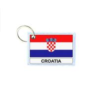Porte Cles Cle Clefs Imprime Double Face Drapeau Hr Croatie