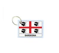 Porte Cles Cle Clefs Imprime Double Face Drapeau Italie Sardaigne Independant