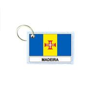 Porte Cles Cle Clefs Imprime Double Face Drapeau Madeira Madere Portugal
