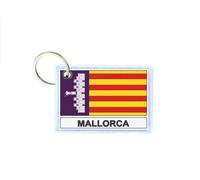 Porte Cles Cle Clefs Imprime Double Face Drapeau Mallorca Majorque