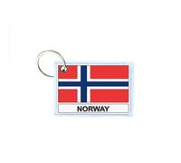 Porte Cles Cle Clefs Imprime Double Face Drapeau N Norvege