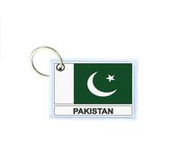 Porte Cles Cle Clefs Imprime Double Face Drapeau Pk Pakistan