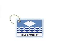 Porte Cles Cle Clefs Imprime Double Face Drapeau Royaume Uni Ile Isle Of Wight