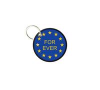 Porte Cles Clé Clefs Imprime Double Face Drapeau Union Europeenne Europe Forever