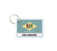Porte Cles Cle Clefs Imprime Double Face Drapeau Usa Delaware