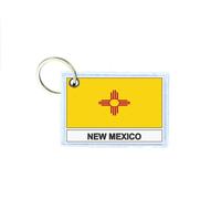 Porte Cles Cle Clefs Imprime Double Face Drapeau Usa Nouveau Mexique