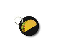 Porte Cles Clé Clefs Rond Imprime Double Face Tacos Kebab Sandwich