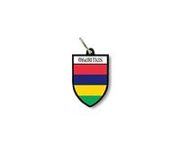 Porte cles clefs cle Drapeau Collection Blason ile Maurice Mauritius mauricien