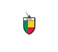 Porte cles clefs cle Drapeau Collection Ville Blason Benin beninois