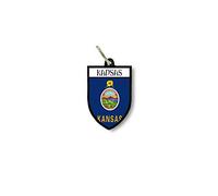 Porte cles clefs cle Drapeau Collection Ville Blason Etats USA Kansas