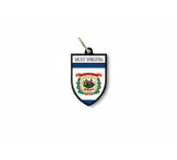 Porte Cles Clefs Cle Drapeau Collection Ville Blason Etats Usa West Virginia