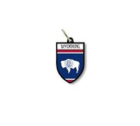 Porte cles clefs cle Drapeau Collection Ville Blason Etats USA Wyoming