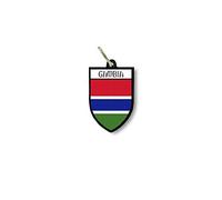 Porte cles clefs cle Drapeau Collection Ville Blason Gambie gambien