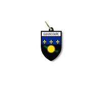 Porte cles clefs cle Drapeau Collection Ville Blason Guadeloupe gwada