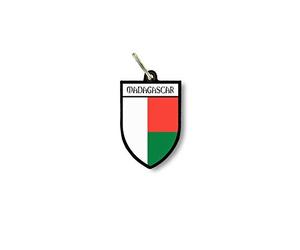 Porte cles clefs cle Drapeau Collection Ville Blason Madagascar malgache