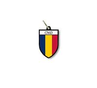 Porte cles clefs cle Drapeau Collection Ville Blason Tchad tchadien