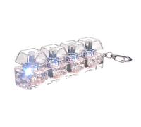 Porte-clés Clicker, gadget stimulant la mise au point, mécanisme de pression répétitive, stimulateur auditif tactile, réducteur de stress de bureau, appareil portable compact, assortiment de couleurs