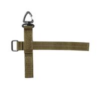 Porte-clés, clip de sangle, en nylon durable, crochet à gants, noir et vert, boucle de clé utilitaire avec support de corde d'escalade, équipement de randonnée, organisateur tactique