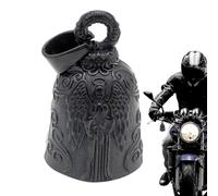 Porte-clés cloche de gardien de moto | Gremlin Bell | Cloche de gardien pour motos | Cloche d'équitation | Cloche d'ange de moto | Accessoires de moto gi fts pour homme et mari, Noir , Refer to